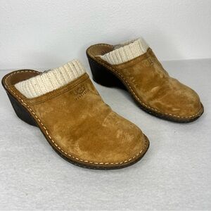 UGG Suede Gael Wedge Clogs Women's Size 7